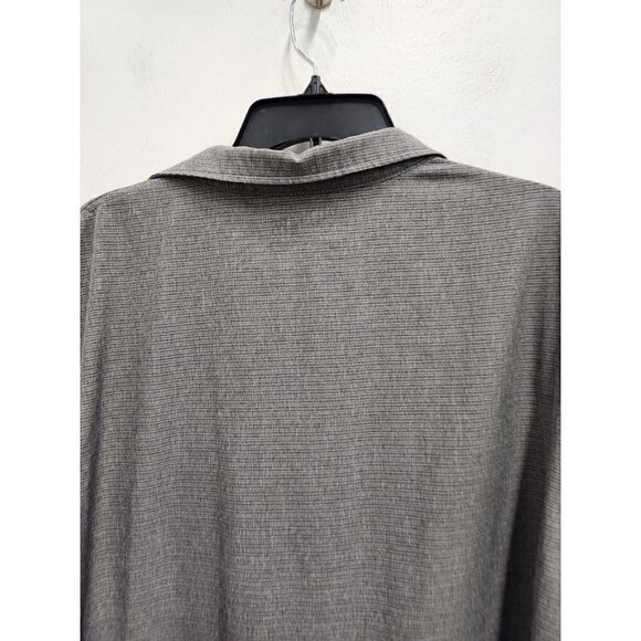 Avalanche Mens Shirt XXL Gray Striped Short Sleeve Lightweight Outdoor Hiking - Picture 7 of 7